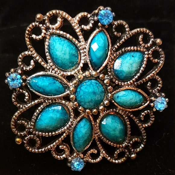 Blue stone ring - Picture 1 of 4